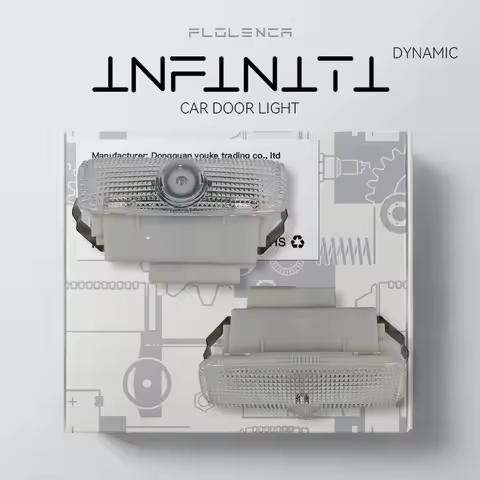 2pcs Car Door Light For INFINITI QX50 QX60 QX70 QX80 Q50 Q60 Q60S FX G Series M EX HD LED Lamp refit