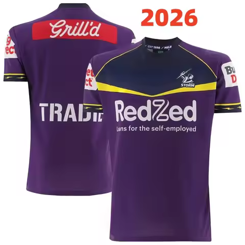2026 Melbourne Retro Home Rugby Jersey - Men's (Custom Name and Number Print Available)
