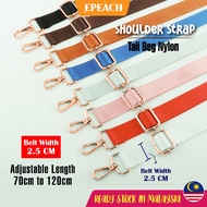 epeach 2.5cm Nylon Woman Shoulder Belt Strap Adjustable | Tali Beg Wanita | Bag Accessories Tali Sil