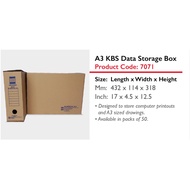 KBS A3 Data Storage Box Document Box File Box Archive Box A3 Size