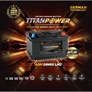Titanpower premium AGM DIN60 LN2 car battery