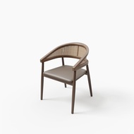 Commercial Restaurant Banquet Sofa Seat Wooden Wicker Dining Table Combination Green Design Sponge F