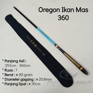 Joran Tegek Ruas Panjang Oregon Ikan Mas 360 450 540 630 Bahan Carbon Action Medium / Tangkai Tongka