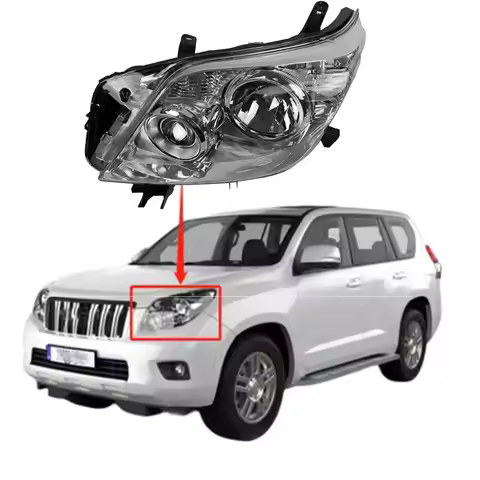 A Pair Headlights For Toyota Land Cruiser Prado J150 81130-60L90 81185-60E30 2009 to 2013