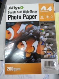 Double Sided Photo Glossy Paper A4 200gsm 20sheets / 120gsm 10sheets