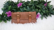 IdolaBags-TAS PRELOVED/SECOND FOSSIL ORI VRI STRAP 3 FOLD BROWN WALLET