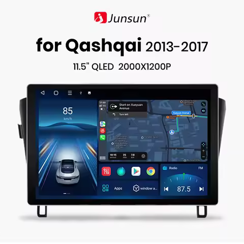 Junsun X7 PRO 11.5“ 2K Wireless CarPlay Android Auto Car Radio for Nissan Qashqai J11 X-Trail 3 2013