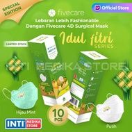 FIVECARE - Masker 4D Surgical 4 Ply Edisi IDUL FITRI | Masker Medis