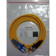 SC Fiber Optic Patchcord /ST SC Duplex Singlemode 9/ 125um 1 meter