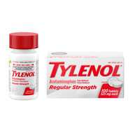 Tylenol | Regular Strength (325mg) Fever Reducer (100 Tablets)