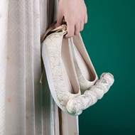 Cloud Toe Shoes Cloud Toe Shoes Pearl Hanfu Shoes Made in Song Dynasty Ancient Women Jacquard Horse 