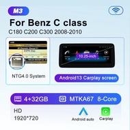 Car Radio For Mercedes Benz W204 C Class C180 C200 C300 Wireless CarPlay Android Auto Multimedia Pla