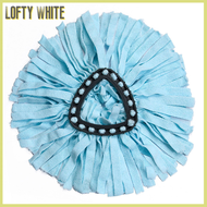 Lofty White Mop Head Replacement Microfiber Mop Refills Suitable For Vileda O-cedar Triangular Cotton Yarn 360 Degree Rotating Mop