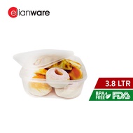 Elianware Transparent Square BPA Free Airtight Food Container (3.8L)