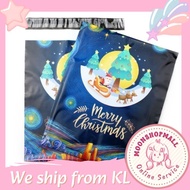 Christmas Parcel Packaging Big Size Parcel Bag25.5 * 33+4cm Parcel Bag Christmas Cartoon Color Couri