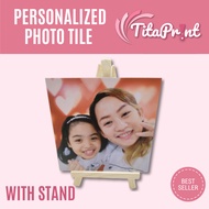 Personalized Photo Tile 3mm Sintra Board with mini easel stand