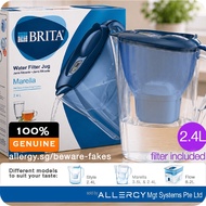 BRITA Water Filter Jug Marella Blue (2.4L)  incl. 1 MAXTRA Plus cartridge