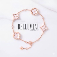 LV Rose Gold Clover TITANIUM Bracelet | Premium Minimalist Elegant Women's Bracelet