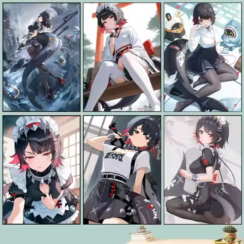 1pc E-Ellen J-Joe Poster Self-adhesive Art Waterproof Paper Sticker Coffee House Bar Room Wall Decor