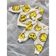 PRELOVED PL set fur sweater pants serpa baby baby unisex boys girls boys branded Baby GAGAP Smiley w