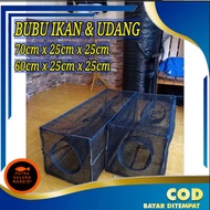 Jebakan bubu jaring ikan udang dua lubang plus kawat siap pakai