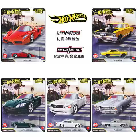 CASE R Original Hot Wheels Premium 1/64 Boulevard Real Riders ENZO FERRARI Diecast Vehicles Hotwheel