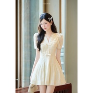 COQUI - Luxurious hand-pleated short party DRESS AMELIA DRESS