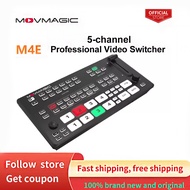 MOVMAGIC M4E 5-channel HDMI-compatible NDI&USB Video Switcher Video Audio Mixer 4K For Live Streamin