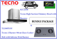 TECNO HOOD AND HOB BUNDLE PACKAGE FOR ( KA 2298 &amp; T 2288TGSV ) / FREE EXPRESS DELIVERY