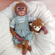 Cute Simulation Monkey 55cm Half Tape Body Big Eye Simulation Animal Creative Doll Decoration Birthd
