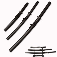 Handmade Japanese Katana 3-Piece Set with Display Stand, Carbon Steel Samurai Sword,Japanese Iaido K