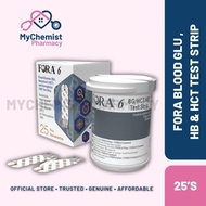 Fora 6 Blood Glucose, Hemotocrit, Hemoglobin 3-in-1 Test Strip 25's (Box)