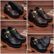 Original Caterpillar Champ Safety Shoes Men Women Steel Toe Sefty Septi Saveti Shoes Cat Pom Field P