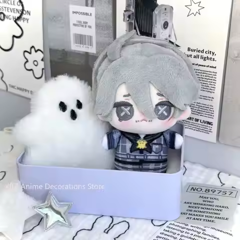 10CM Anime Identity V Aesop Carl Cosplay Plushie knapsack Ornament Cute Plush Pendant Keychain Birth