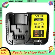 Battery Charger DCB112 Lithium Battery Charger Lithium Battery Charger for  10.8V 12V 14.4V 18V 20V 
