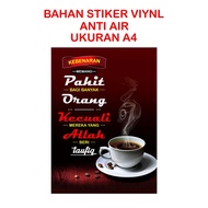 A4 size bijak word sticker