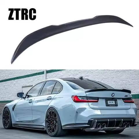 For BMW 3 Series G20 G28&M3 G80 DA&PRO Style Carbon Fiber Rear Spoiler Trunk Wing 2018-2025