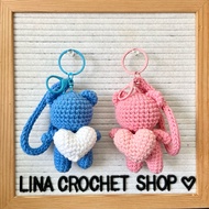 Couple bear keychains - Lovely Runner Kdrama- crochet bear keychains with high quality yarn