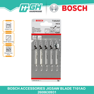 [ GH HARDWARE ] BOSCH T 101 AO  / T101AO / T101 AO Clean For Wood Jigsaw Blade - 1 pcs / 5pcs - 2608