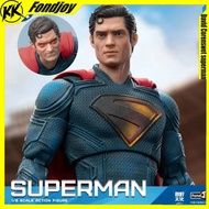 BARU Fondjoy War Rosak David Corenswet Superman Action Figure 1/9 Angka Superman Baharu PVC Sendi Al