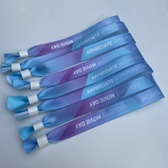[Bulk Order] Custom Print Wristband Ribbon for event conference concert | Reben Wristband Cetakan