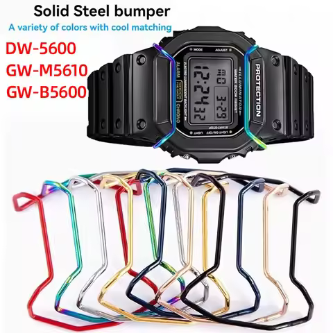 DW-5600 watch bumper for Casio DW5600 GW-M5610 GW-B5600 anti-collision metal protection bar watch ac
