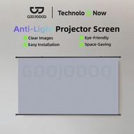 GOOJODOQ Anti-Light Projector Screen 4K Color Display Eye-Friendly Diffuse Reflection Light Control