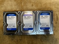 HDD (ฮาร์ดดิสก์ 3.5 นิ้ว) WD BLUE - 7200RPM SATA3  1 TB 3.5" (WD10EZEX)