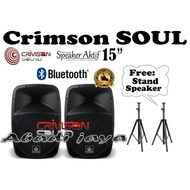 SPEAKER AKTIF CRIMSON SOUL 15INCH 2PCS ORYGINAL CRIMSON SOUL 15