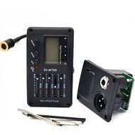 SV-M700 4 Band Acoustic Guitar EQ Equalizer with Tuner and Micro Phone Guitar Pickup