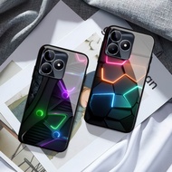 HP (GC 25) Realme C53 C51 Glass Softcase - Kesing Realme C53 C51hp - Realme C53 C51 Beautiful Case -