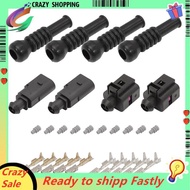 Male Female Connector Sensor Plug Adapter Plug Clip Kit 1J0973702 1J0973802 6N0906102