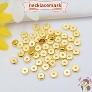 NECKLACEMASK 100pcs Spacer Beads, 3mm 4mm 5mm Craft Beads Bracelet Beads,  18K Gold Plated Copper DI