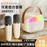 Outdoor Dual Ambient Light Audio Wireless Microphone Colorful All-in-One Microphone Portable Bluetoo